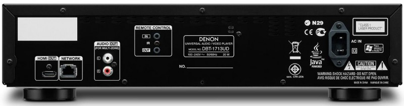 Denon DBT-1713UD Rear Panel View