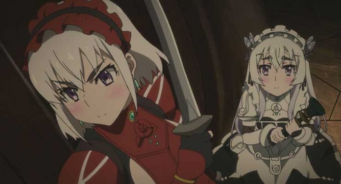 Publicity still of Red Chaika and White Chaika from Chaika: The Coffin Princess -- Avenging Battle