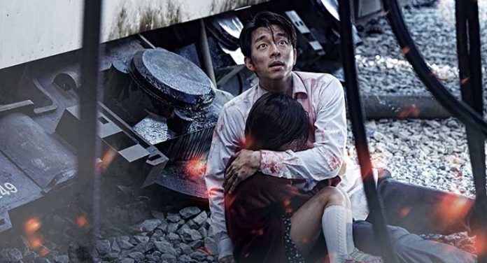 Yoo Gong and Soo-an Kim in Train to Busan (2016)