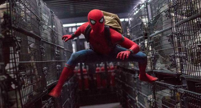 Tom Holland stars as Spider-Man in Columbia Pictures' SPIDER-MAN™: HOMECOMING. Available on 4K Ultra HD Blu-ray from Sony