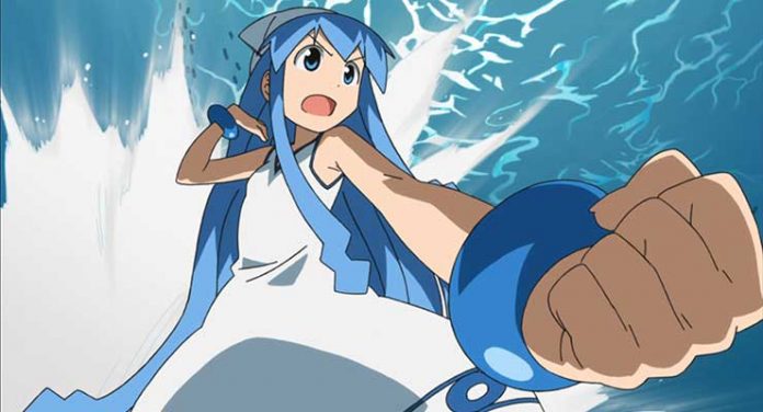 Still image from The Squid Girl anime series