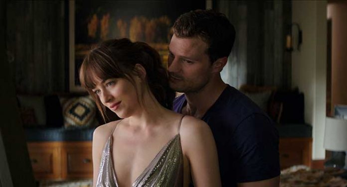 DAKOTA JOHNSON and JAMIE DORNAN return as Anastasia Steele and Christian Grey in 