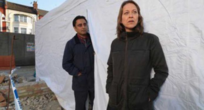 Picture shows: DS Sunil 'Sunny' Khan (SANJEEV BHASKAR) and DCI Cassie Stuart (NICOLA WALKER)