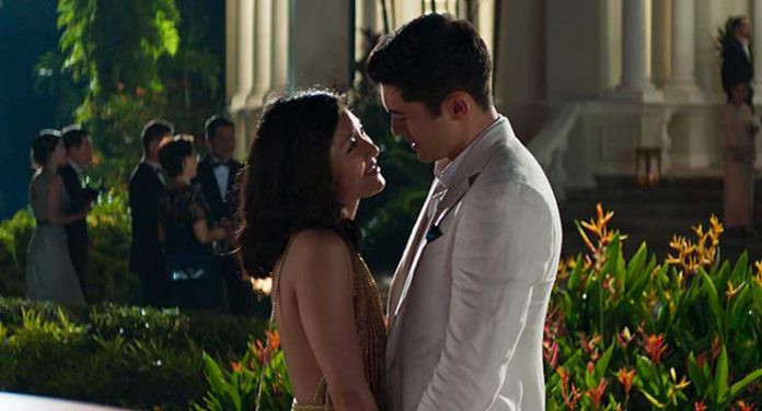 Constance Wu and Henry Golding in Crazy Rich Asians (2018)