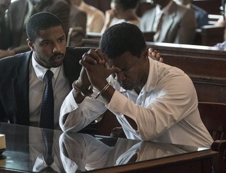 Michael B. Jordan and Jamie Foxx in Just Mercy (2019)