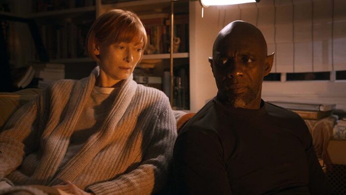 Tilda Swinton and Idris Elba in Three Thousand Years of Longing (2022)