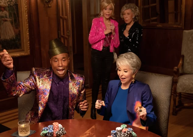 Sally Field, Jane Fonda, Lily Tomlin, and Billy Porter in 80 for Brady (2023)