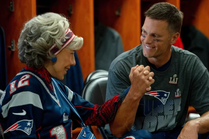 
Lily Tomlin and Tom Brady in 80 for Brady (2023)