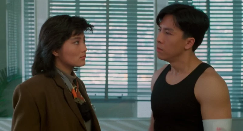 Cynthia Khan and Donnie Yen in In the Line of Duty IV (1989)