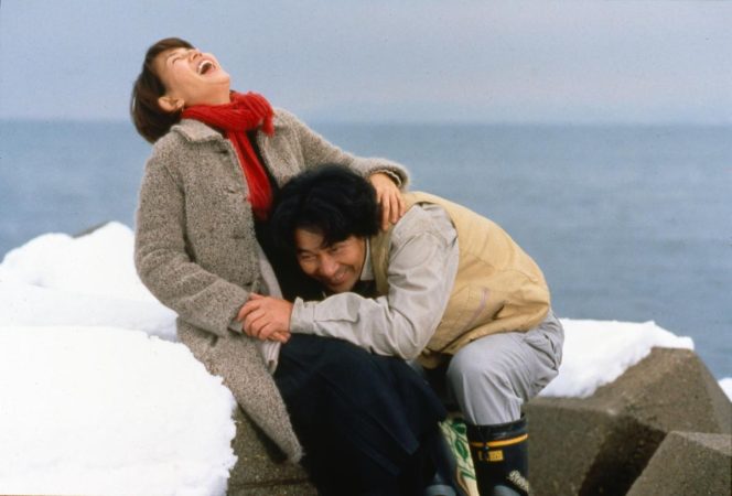 Misa Shimizu and Kôji Yakusho in Warm Water Under a Red Bridge (2001)