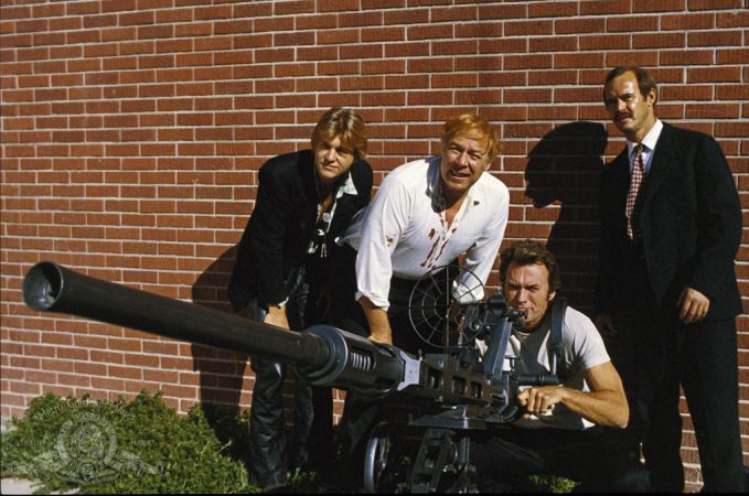 Clint Eastwood, Jeff Bridges, George Kennedy, and Geoffrey Lewis in Thunderbolt and Lightfoot (1974)