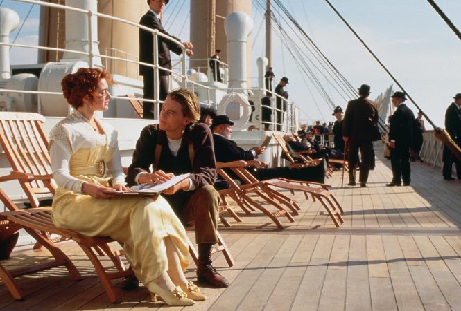 Leonardo DiCaprio and Kate Winslet in Titanic (1997)