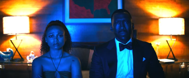 LEAVE THE WORLD BEHIND (2023) Myha’la as Ruth and Mahershala Ali as G.H. Cr: Courtesy NETFLIX