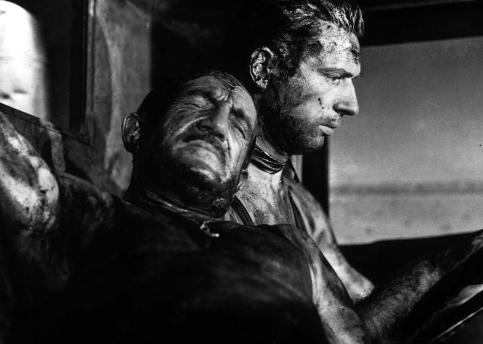 Yves Montand and Charles Vanel in The Wages of Fear (1953)