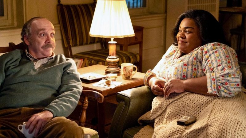 Paul Giamatti and Da'Vine Joy Randolph in The Holdovers (2023)