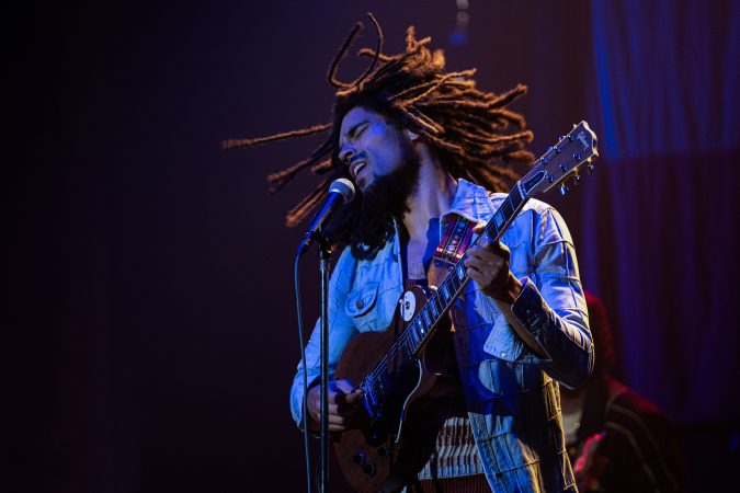 Kingsley Ben-Adir as “Bob Marley” in Bob Marley: One Love from Paramount Pictures.