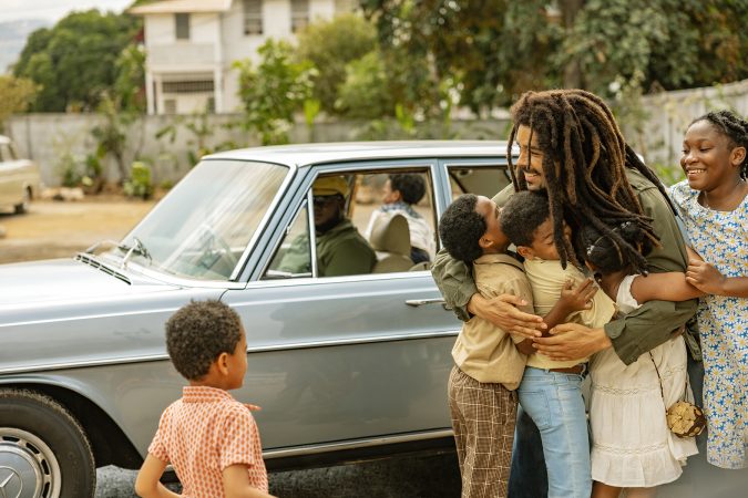 Kingsley Ben-Adir as “Bob Marley” in Bob Marley: One Love from Paramount Pictures.