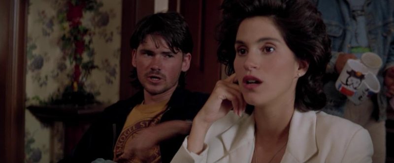 Jami Gertz and Jeremy Davies in Twister (1996)