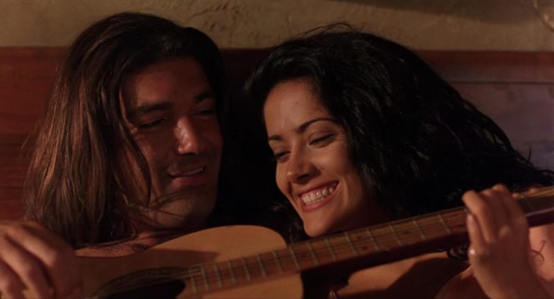 Antonio Banderas and Salma Hayek in Desperado (1995)