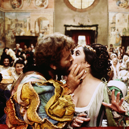 Elizabeth Taylor and Richard Burton in The Taming of the Shrew (1967)