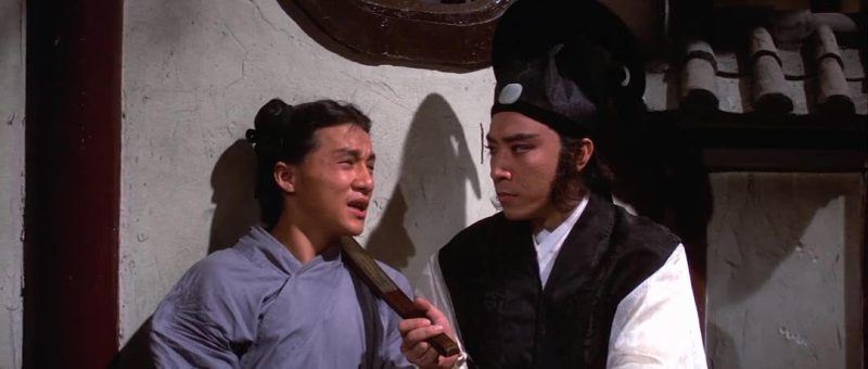 Jackie Chan and Yang Chun in The Golden Lotus (1974)