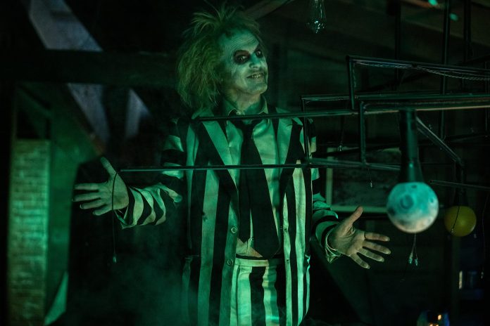 Michael Keaton in Beetlejuice Beetlejuice (2024)