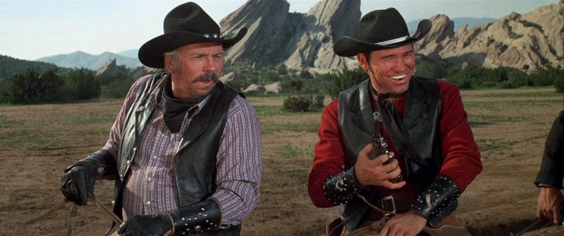 Slim Pickens and Burton Gilliam in Blazing Saddles (1974)