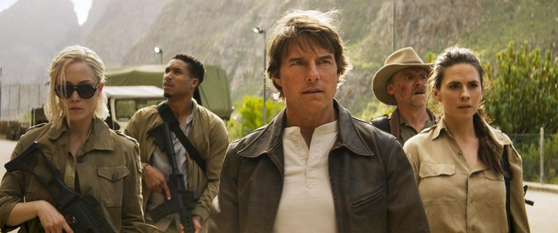 Tom Cruise, Simon Pegg, Hayley Atwell, Pom Klementieff, and Greg Tarzan Davis in Mission: Impossible - The Final Reckoning (2025)