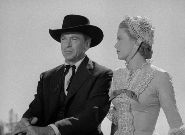 Gary Cooper and Grace Kelly in High Noon (1952)