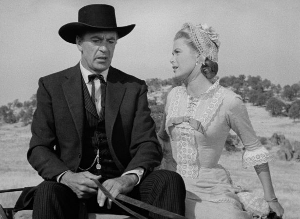 Gary Cooper and Grace Kelly in High Noon (1952)