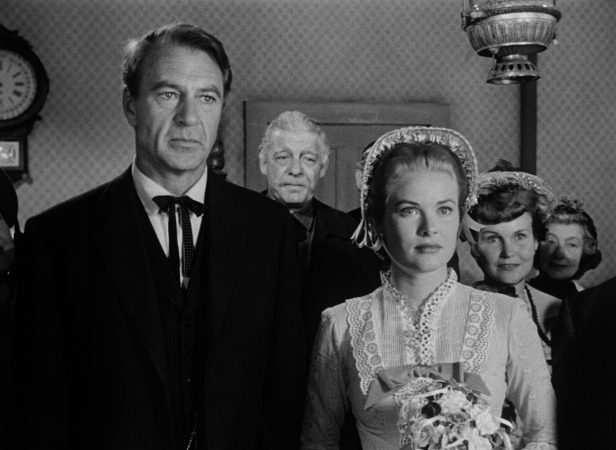 Gary Cooper and Grace Kelly in High Noon (1952)