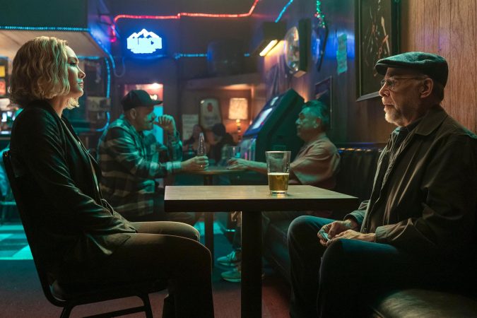 J.K. Simmons and Daniella Pineda in The Accountant 2 (2025)