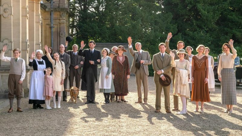 Jim Carter, Raquel Cassidy, Brendan Coyle, Kevin Doyle, Joanne Froggatt, Phyllis Logan, Lesley Nicol, and Sophie McShera in Downton Abbey: The Grand Finale (2025)