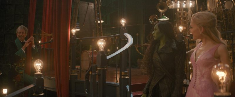 Jeff Goldblum, Ariana Grande, and Cynthia Erivo in Wicked: For Good (2025)